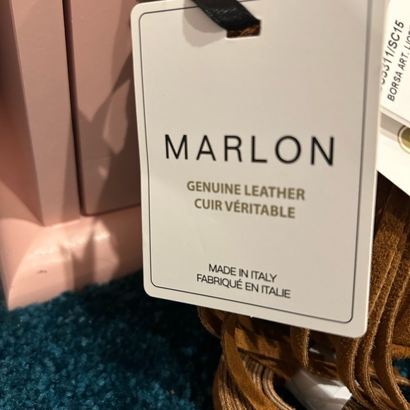 Suede Fringe Crossbody Bag in Tan - Picture 3 of 4